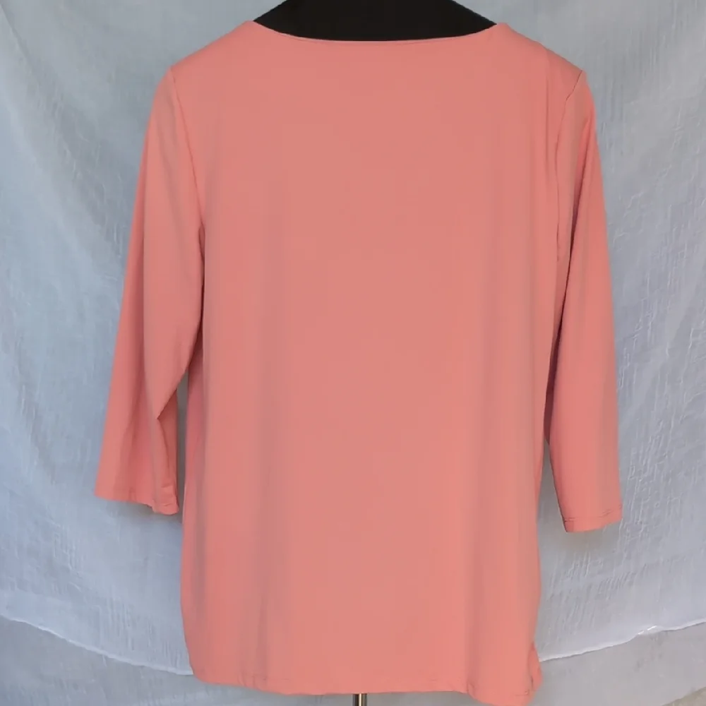 Peck & Peck Yellow, Green and Coral Blouses Classic Knit Tops - Picture 4 of 13